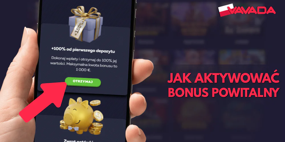 Instrukcje dotyczące aktywacji powitalnego buno Vavada